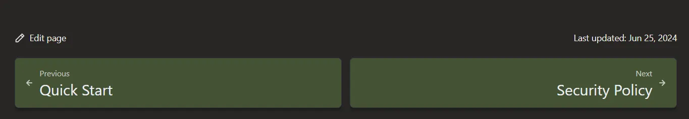 Documentation page footer displaying the edit link